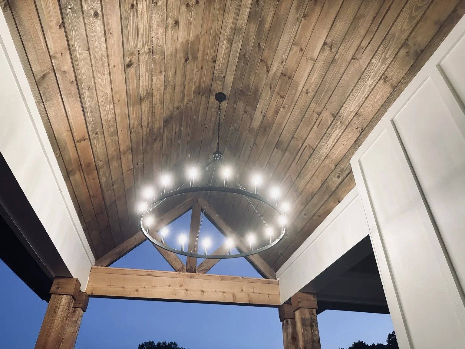 Chandelier installation