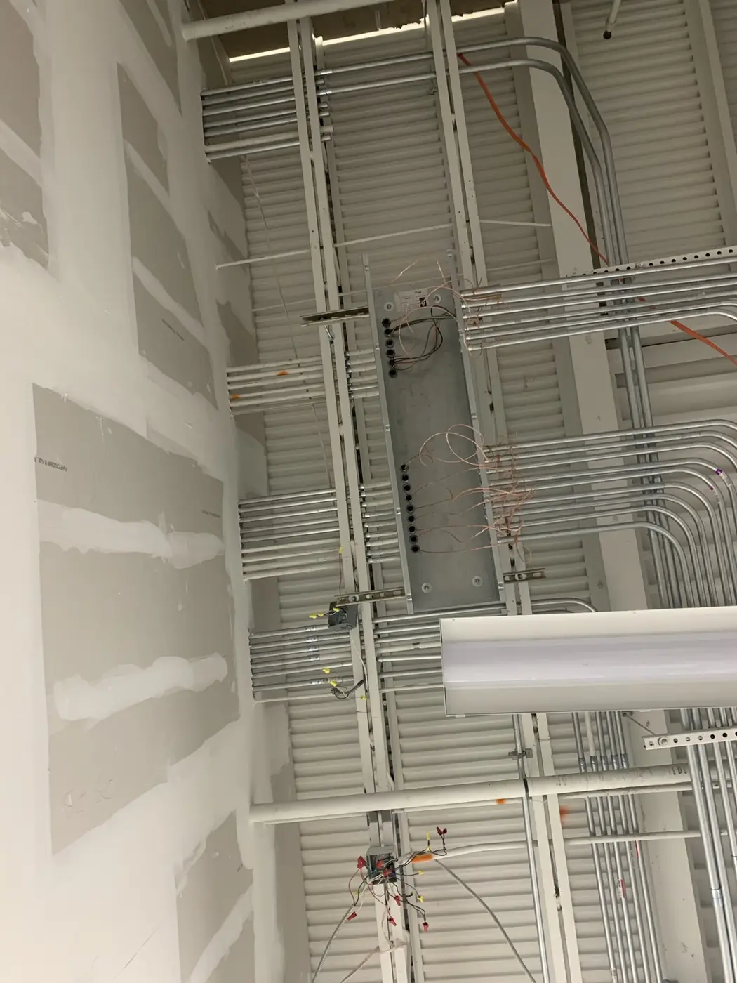 Commercial conduit rough-in