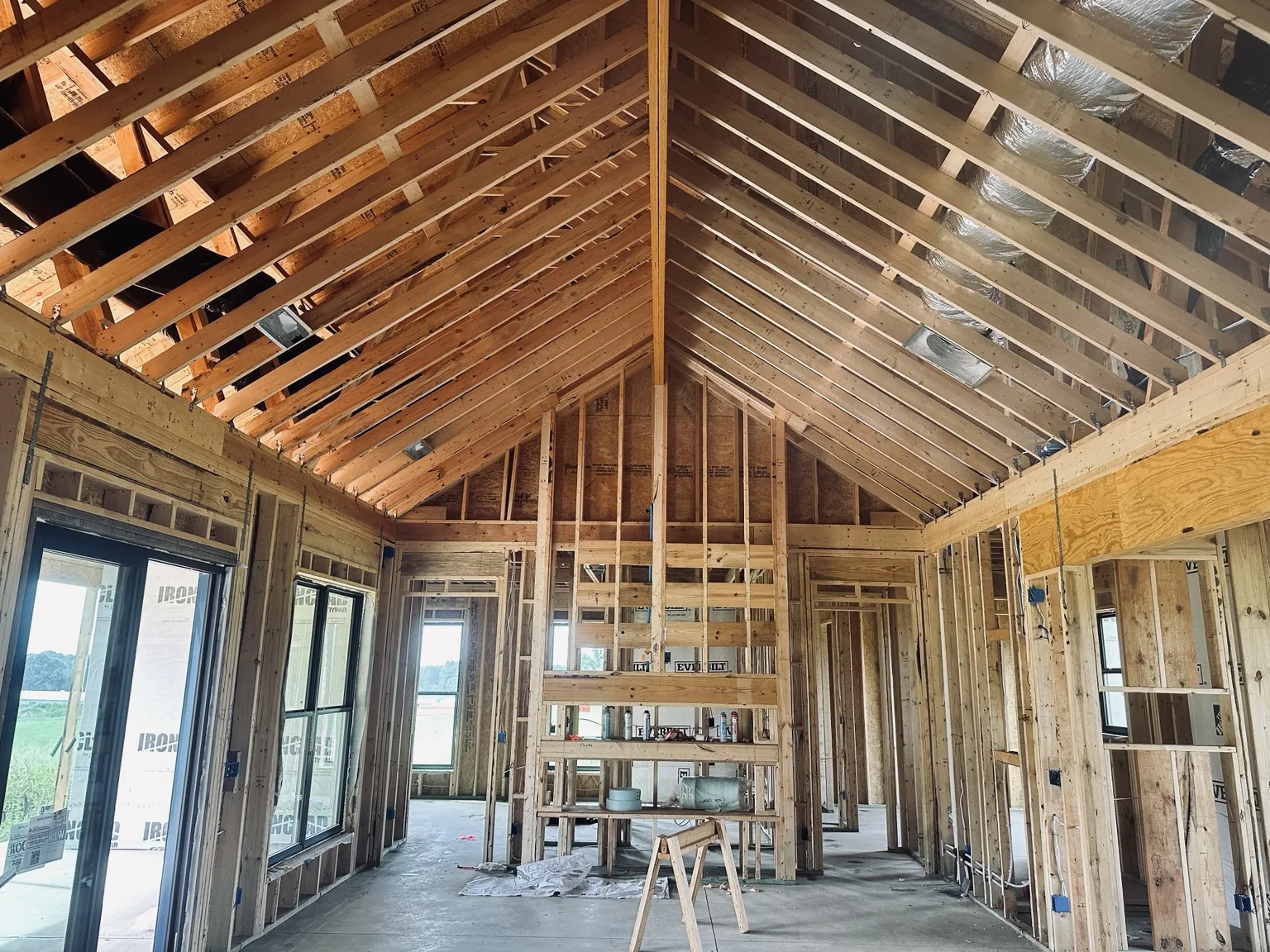 Custom home electrical rough-in by Genesis Electric Services LLC