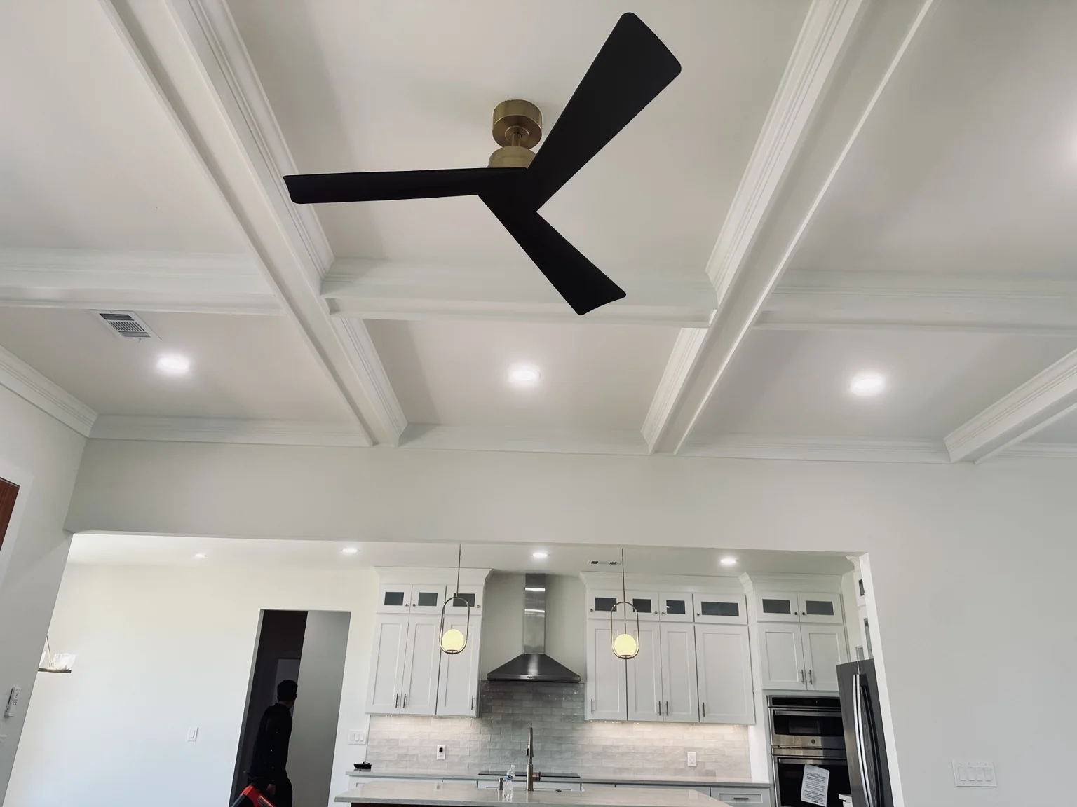 Custom home electrical finish